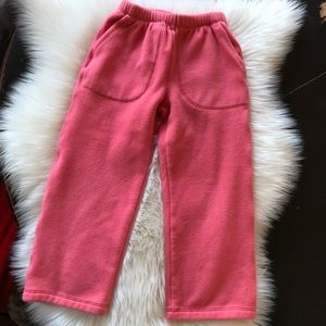 Hanna Andersson Girls Fleece Pants Size 6-7